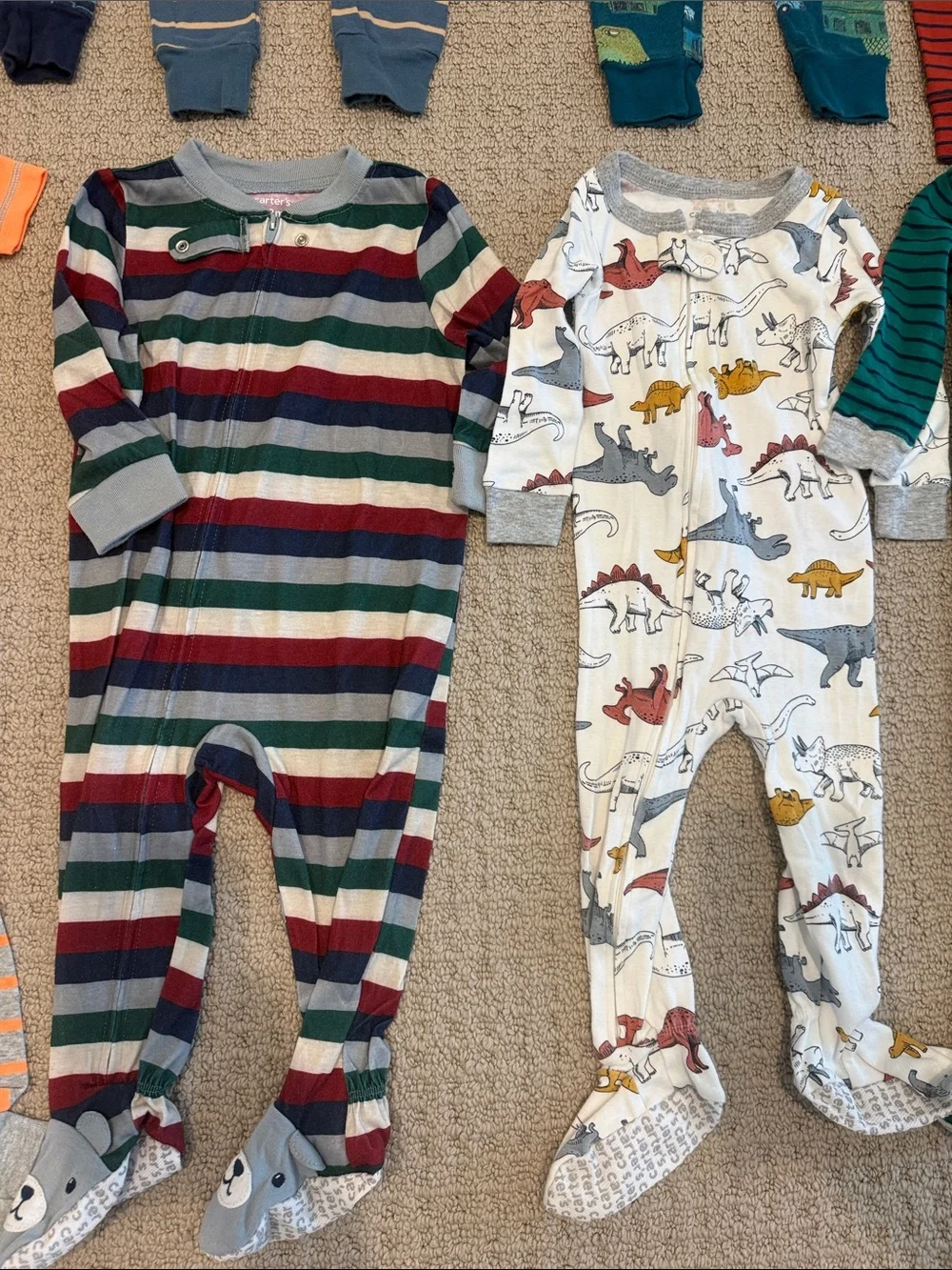 12M Boy Pajamas Carters and Carters simple joys bundle.